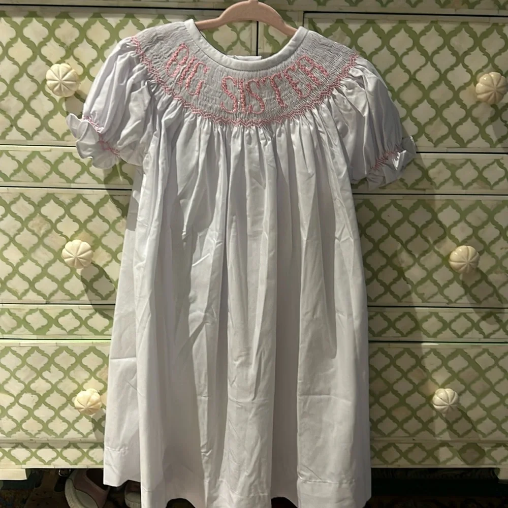 Big Sister Smocked Dress